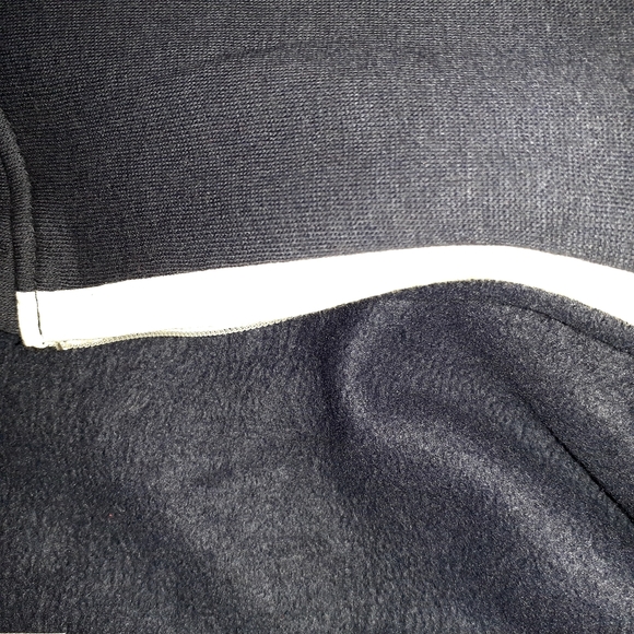 CRACE UNISEX JUMPSUIT PAJAMA HOODED LONG SLEEVE 2 POCKETS DARK BLUE/WHITE SIZE M - Picture 8 of 9